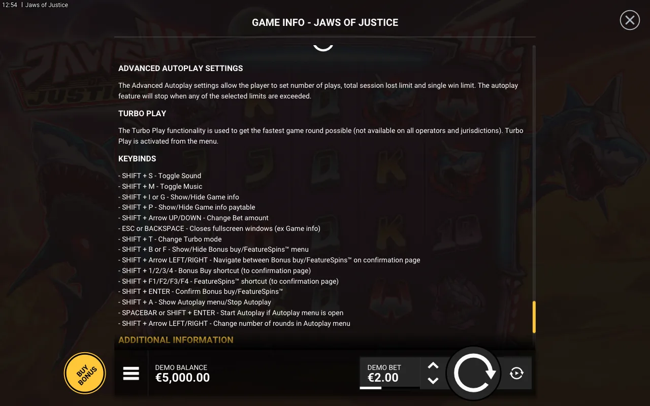 Game rules, page 9 — Jaws of Justice