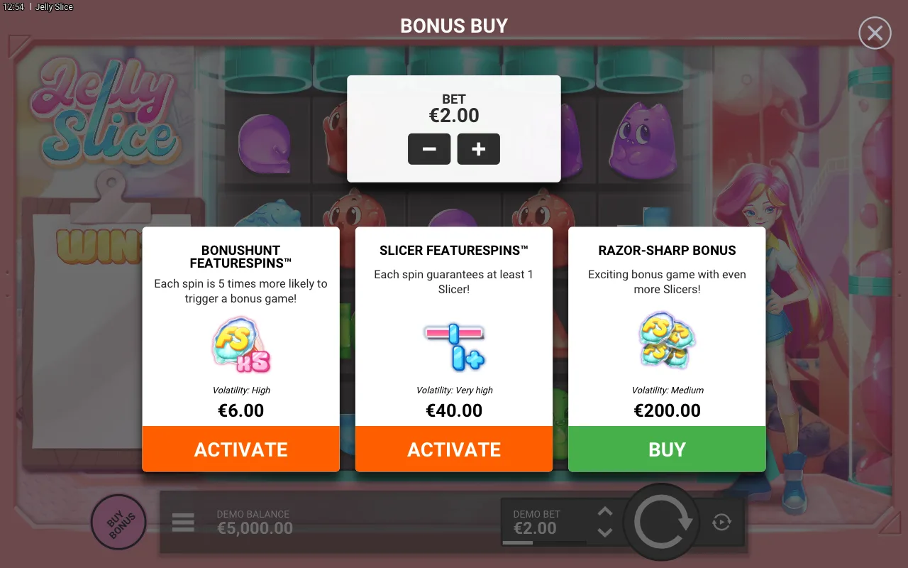 Buying the feature — Jelly Slice