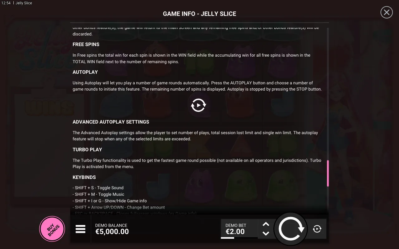 Free spins — Jelly Slice