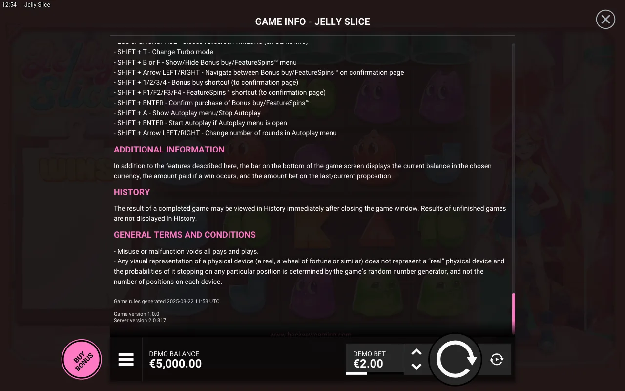 Game rules, page 7 — Jelly Slice