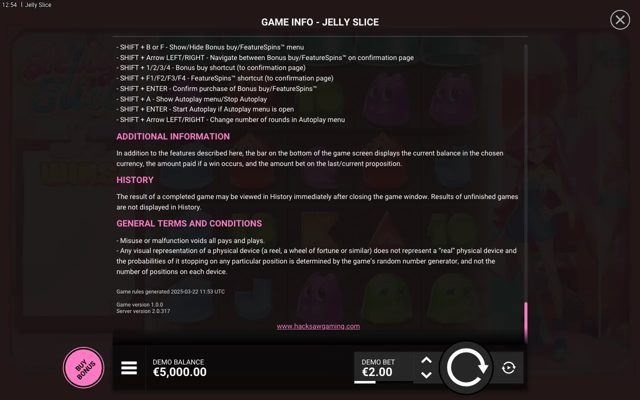 Game rules, page 8 — Jelly Slice