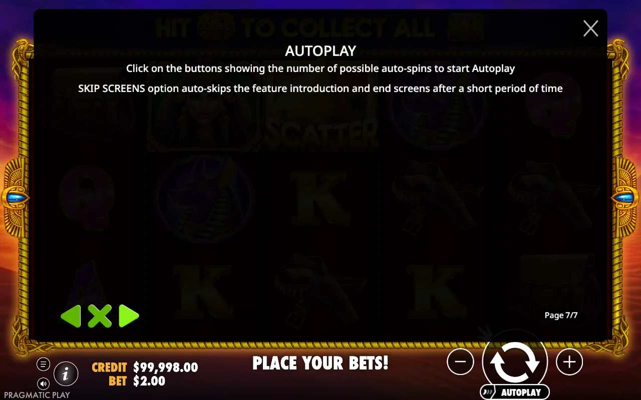 Autoplay — John Hunter And The Tomb of The Scarab Queen Slot