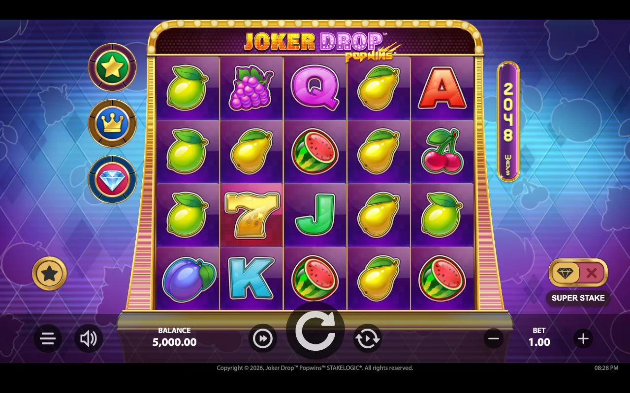 The base game — Joker Drop Popwins