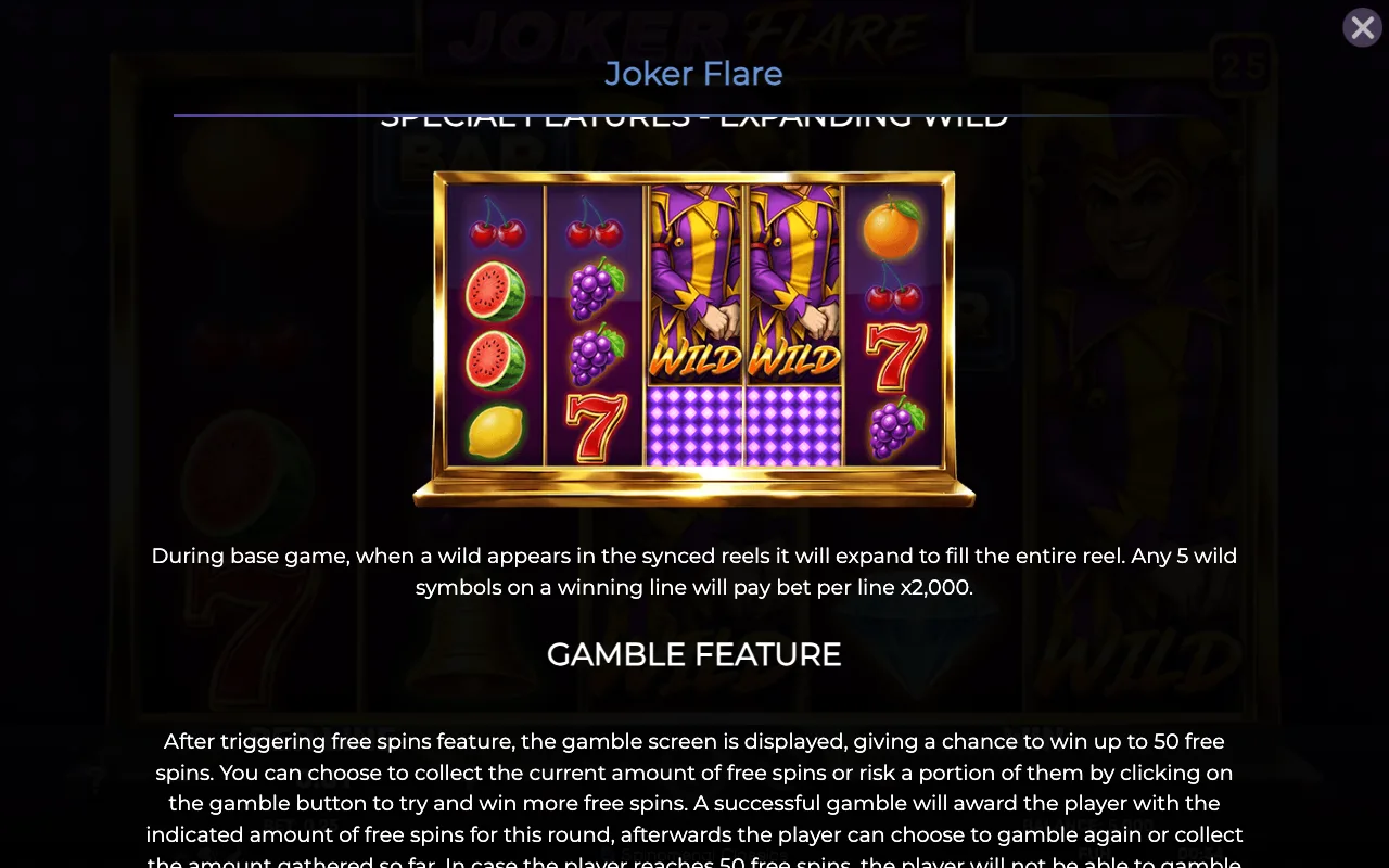 Game rules, page 4 — Joker Flare