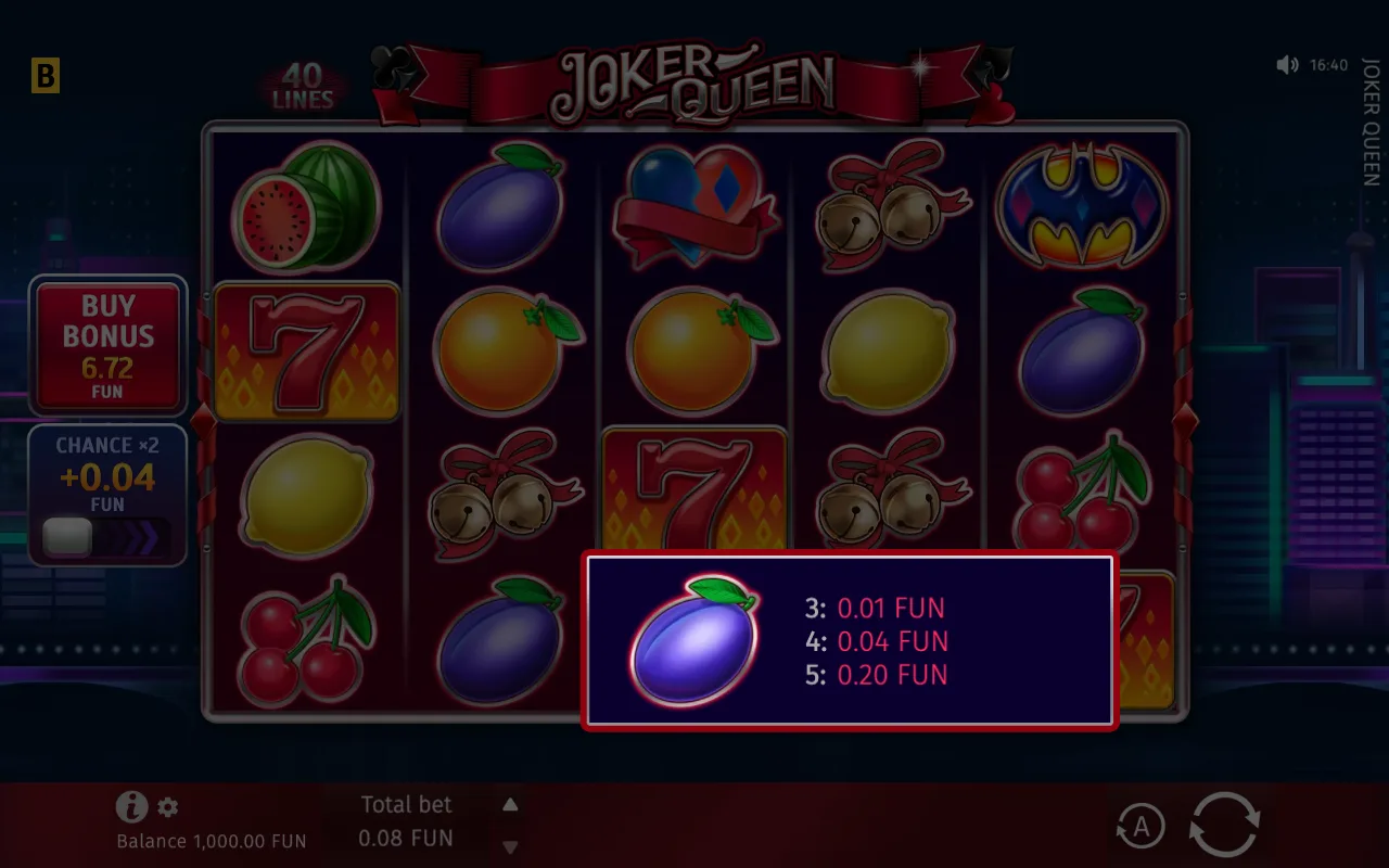 The base game — Joker Queen
