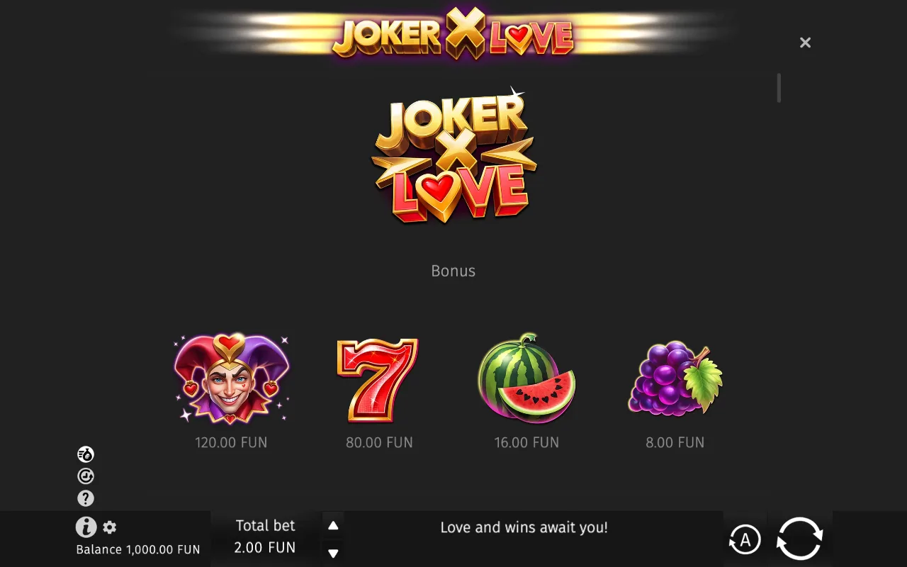 Game rules, page 1 — Joker X Love