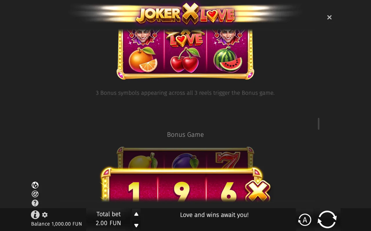 Game rules, page 3 — Joker X Love