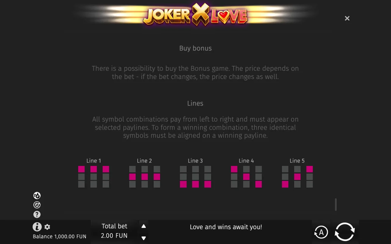 Game rules, page 5 — Joker X Love