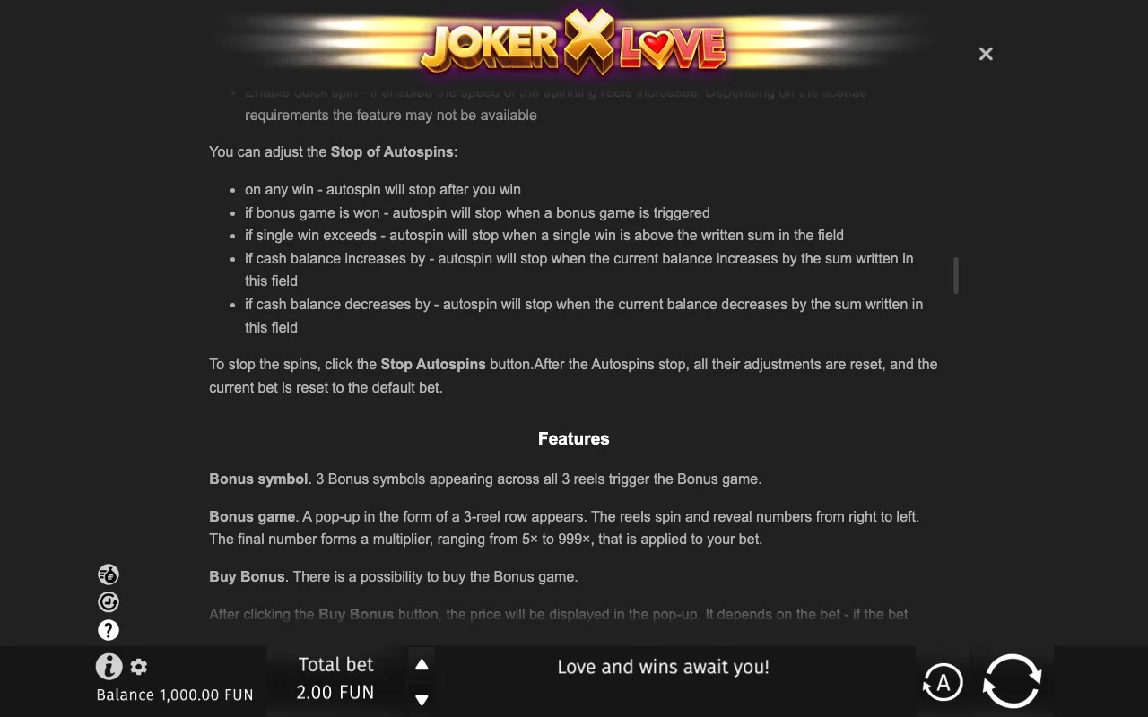 Game rules, page 7 — Joker X Love