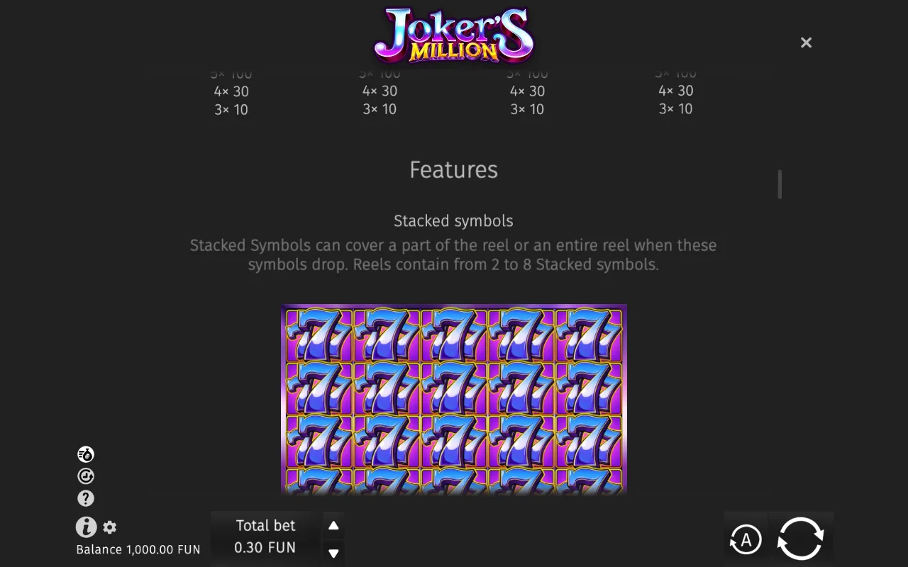 Game rules, page 3 — Joker's Million