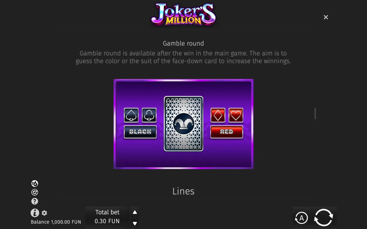 Game rules, page 5 — Joker's Million