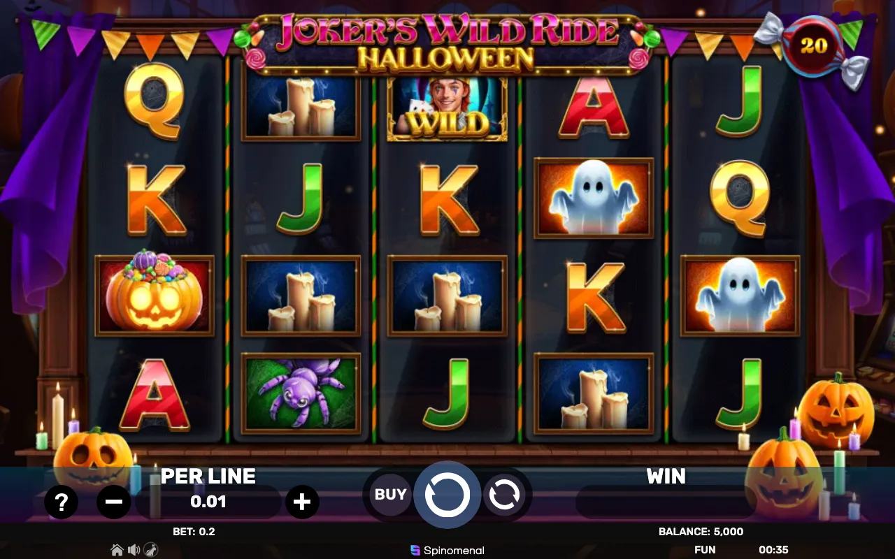 The base game — Jokers Wild Ride Halloween
