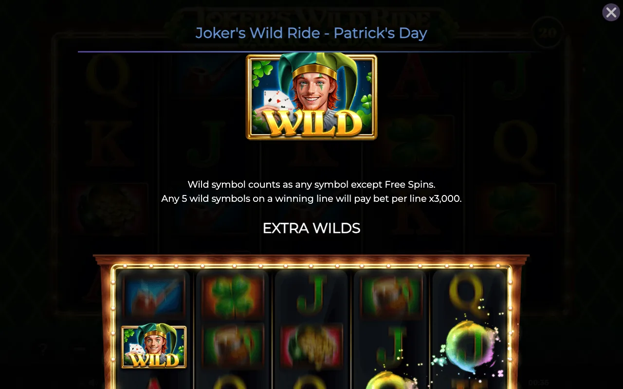 Game rules, page 2 — Jokers Wild Ride Patricks Day