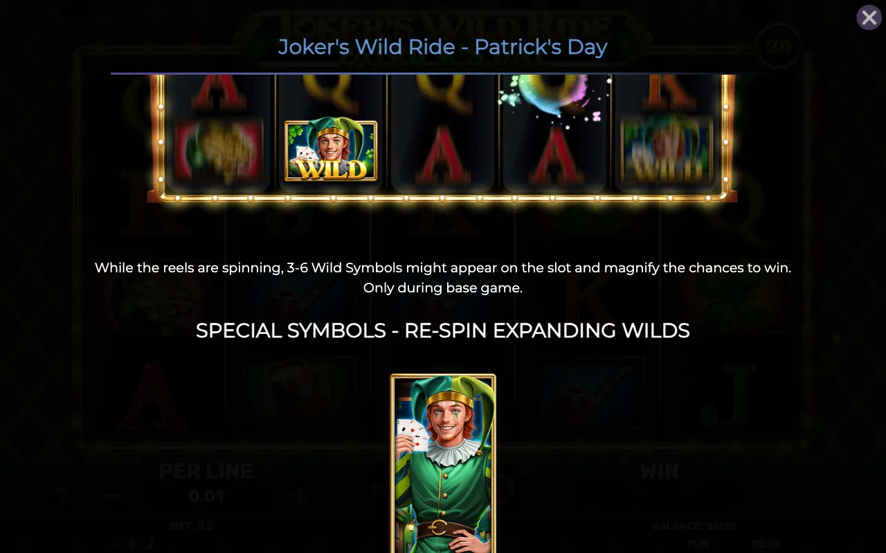 Game rules, page 3 — Jokers Wild Ride Patricks Day