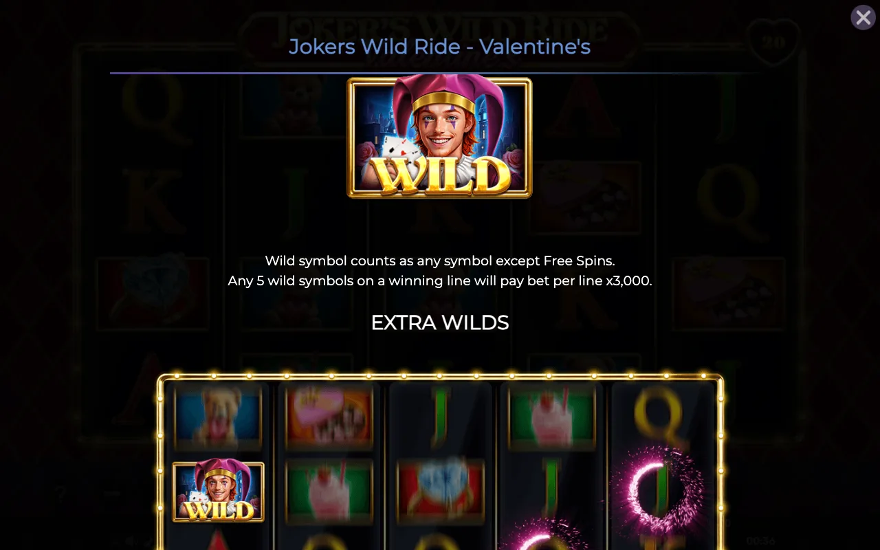 Game rules, page 2 — Jokers Wild Ride Valentines