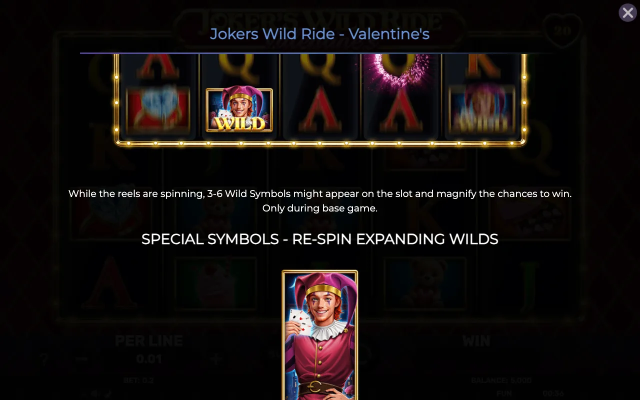 Game rules, page 3 — Jokers Wild Ride Valentines