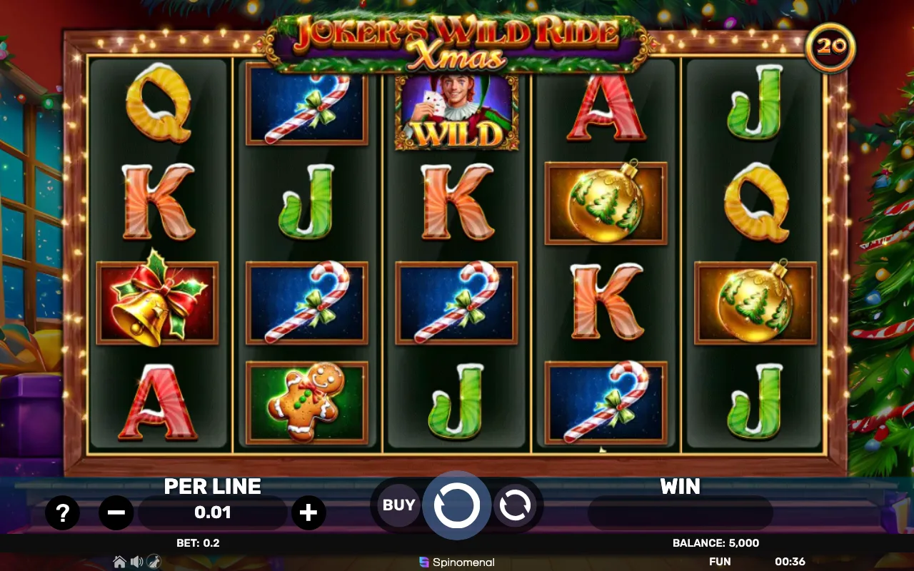 The base game — Jokers Wild Ride Xmas