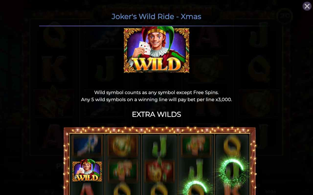 Game rules, page 2 — Jokers Wild Ride Xmas
