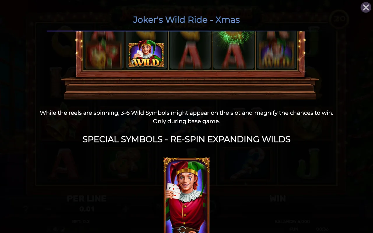 Game rules, page 3 — Jokers Wild Ride Xmas