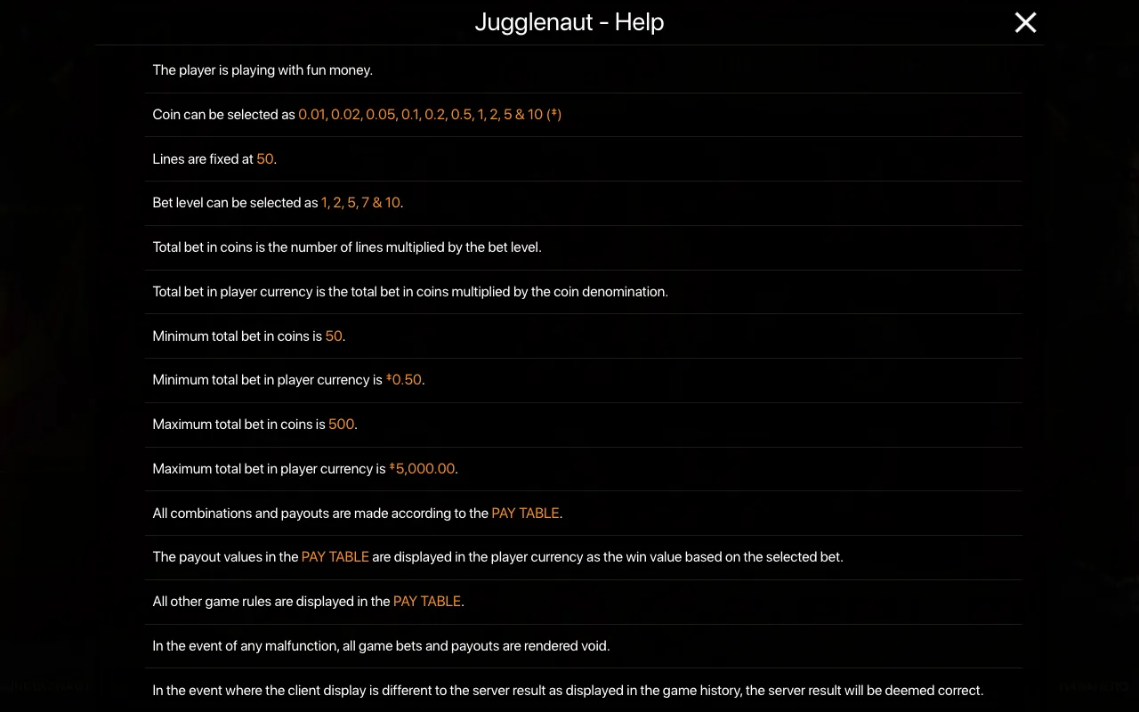 Spielregeln, Seite 1 — Jugglenaut
