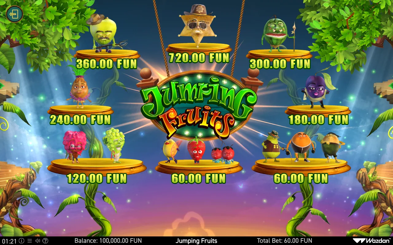 Game rules, page 1 — Jumping Fruits