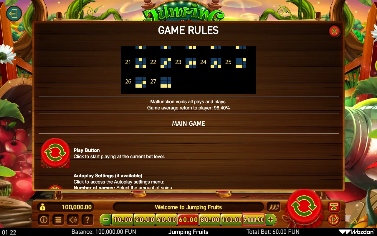 Game rules, page 4 — Jumping Fruits