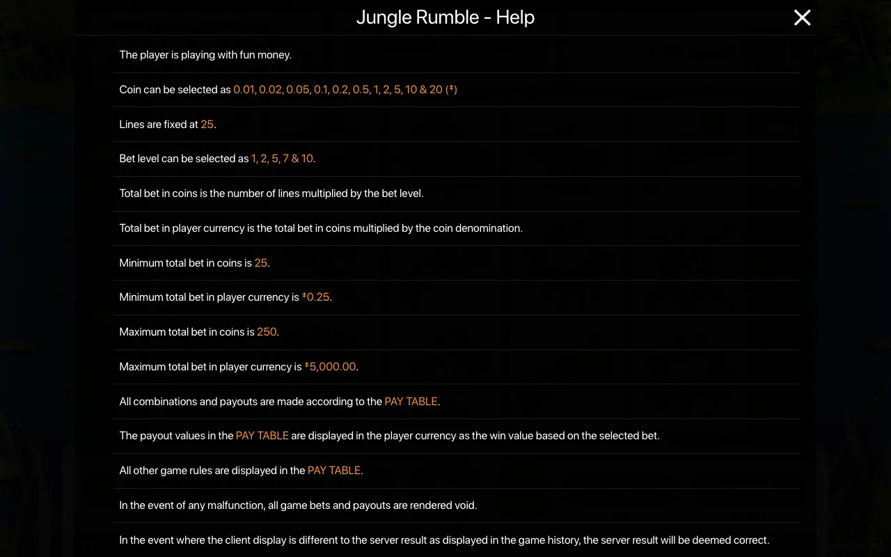 Spielregeln, Seite 1 — Jungle Rumble