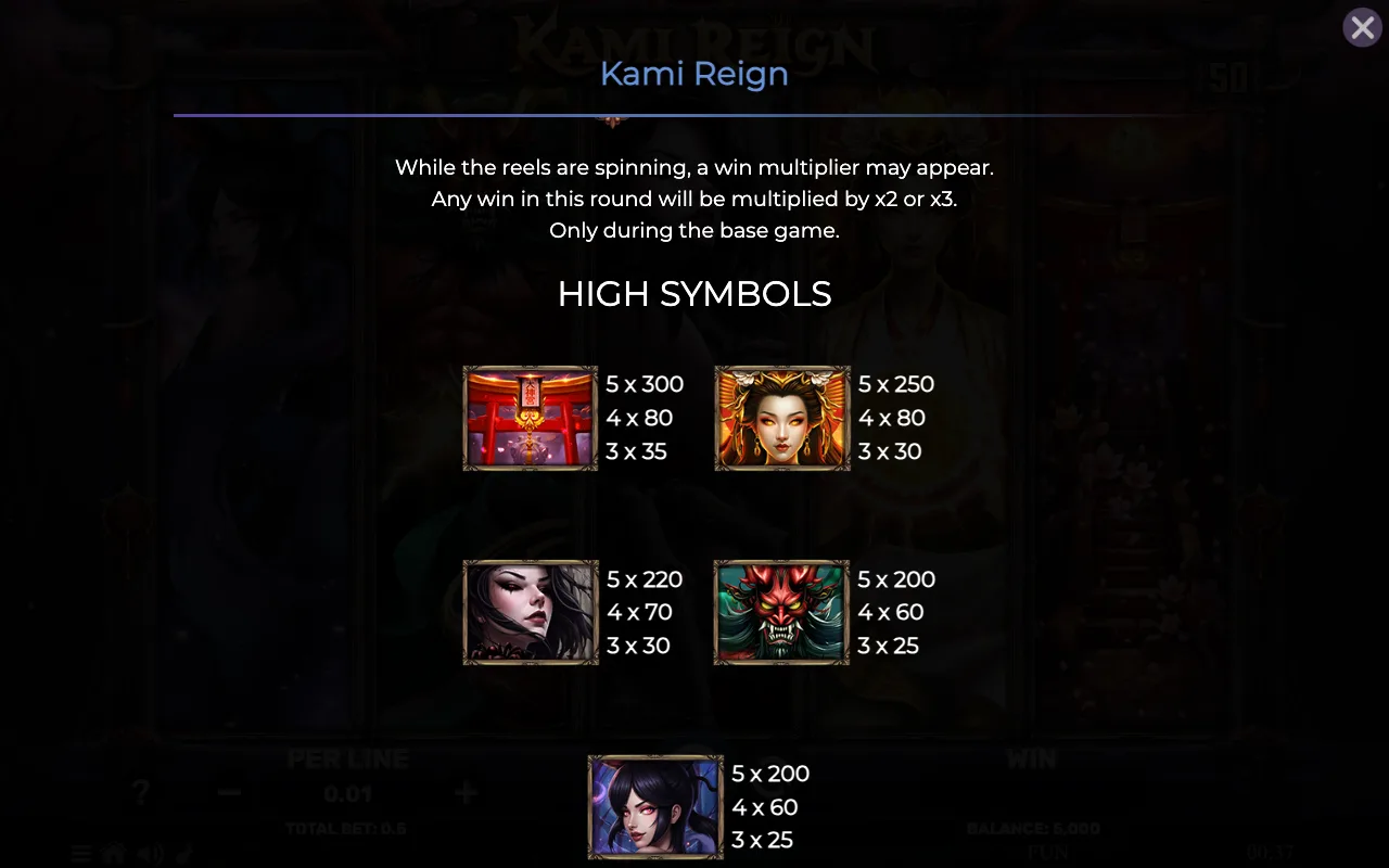 High symbols — Kami Reign