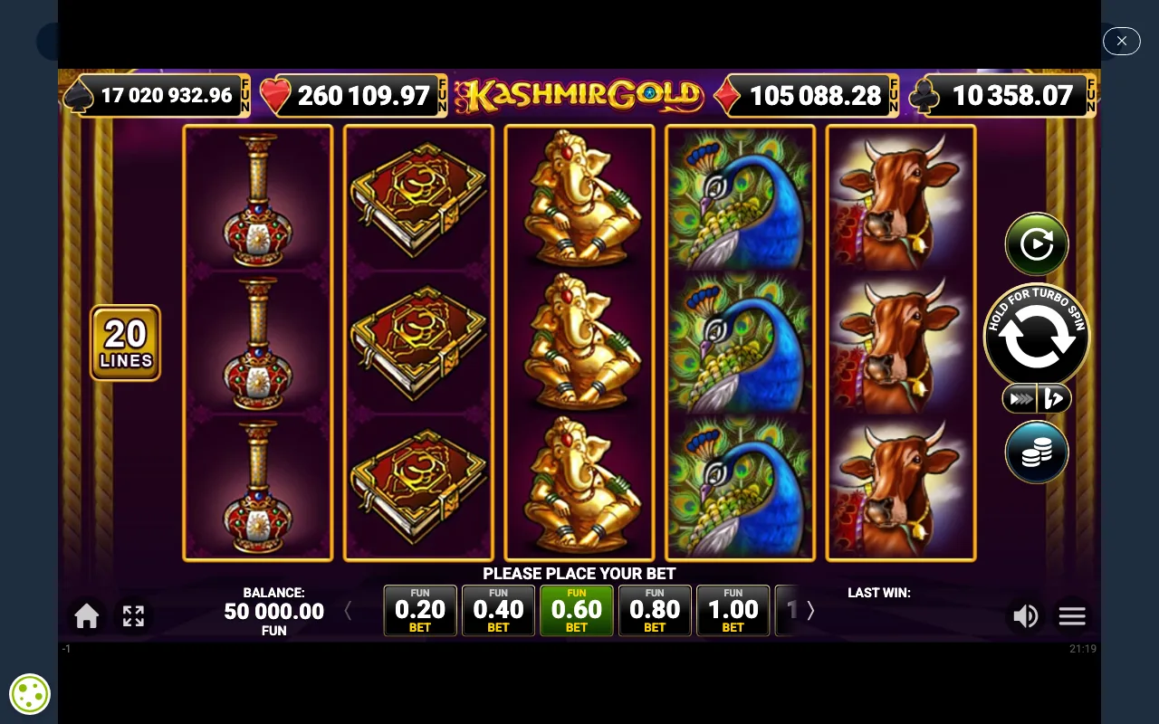 The base game — Kashmir Gold