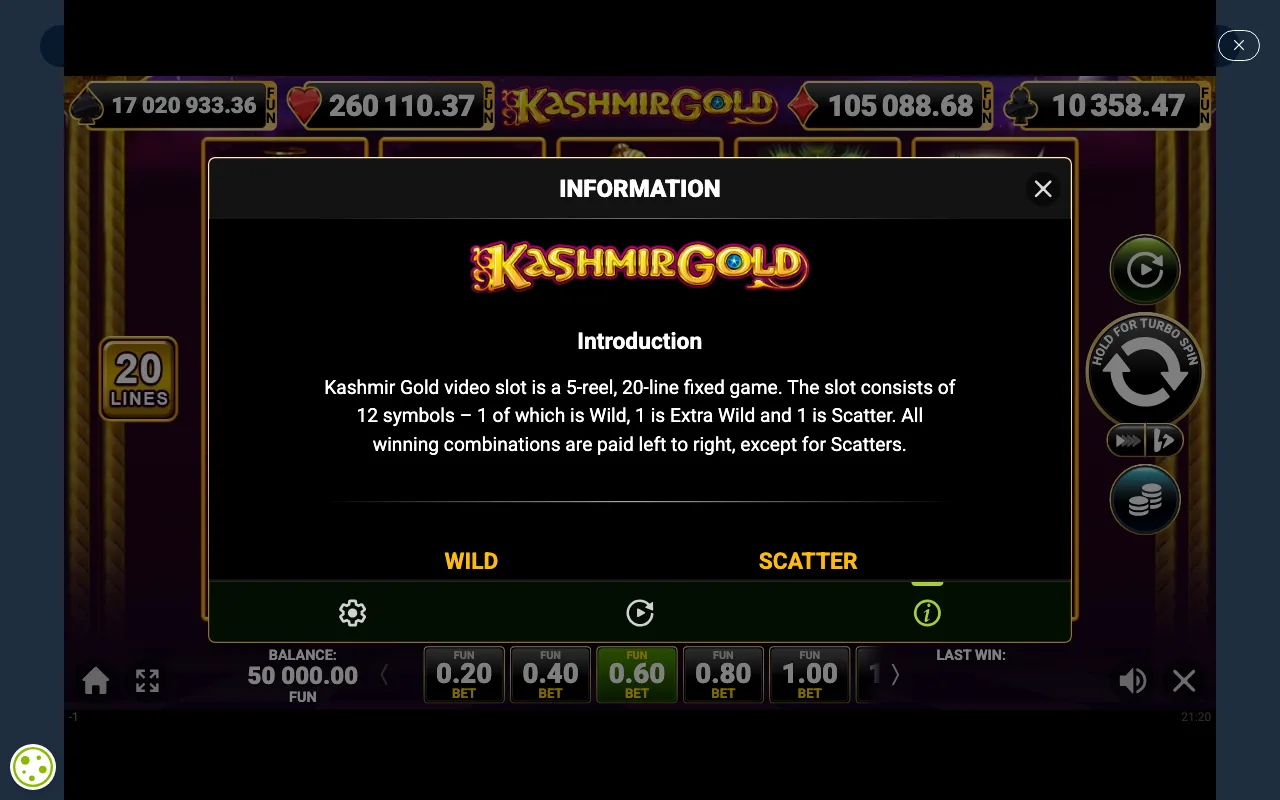Game rules, page 1 — Kashmir Gold