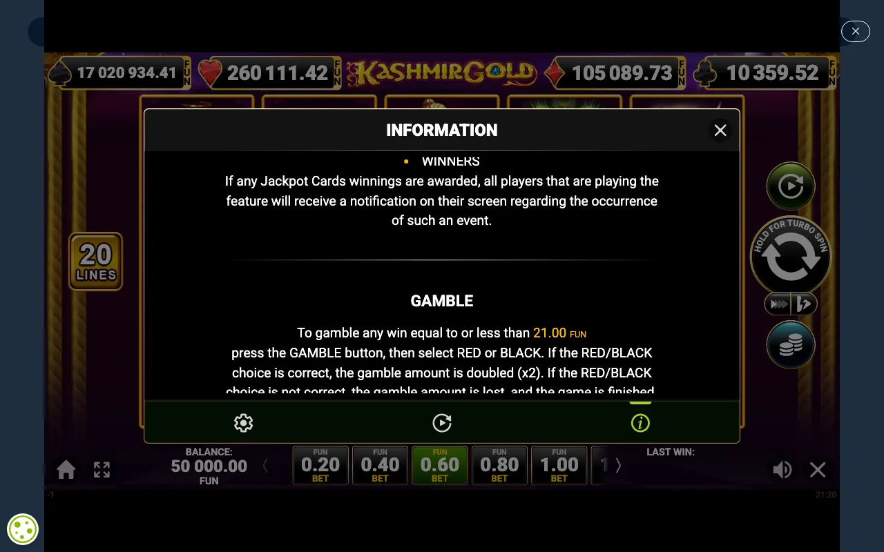 Game rules, page 4 — Kashmir Gold