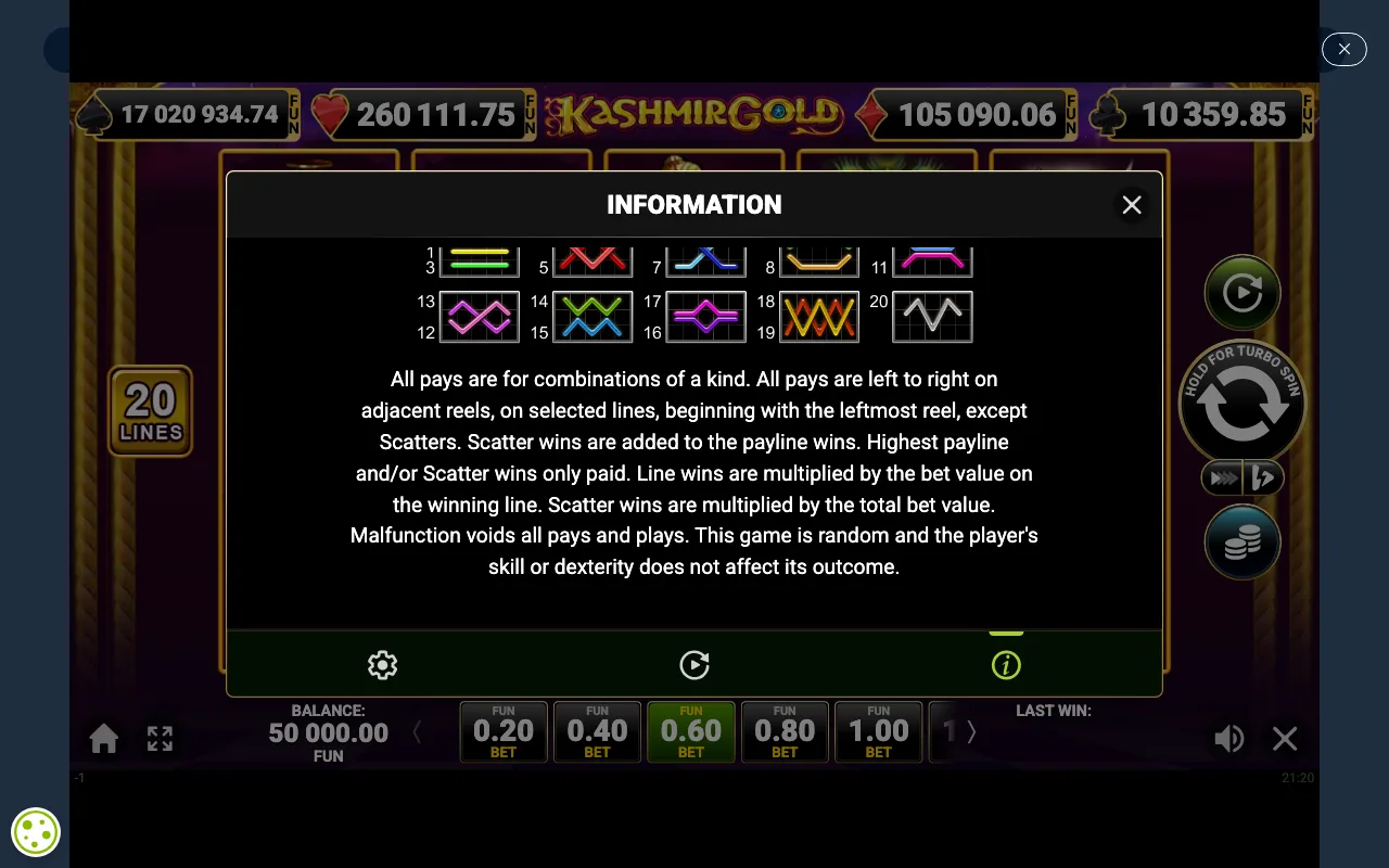 Game rules, page 5 — Kashmir Gold