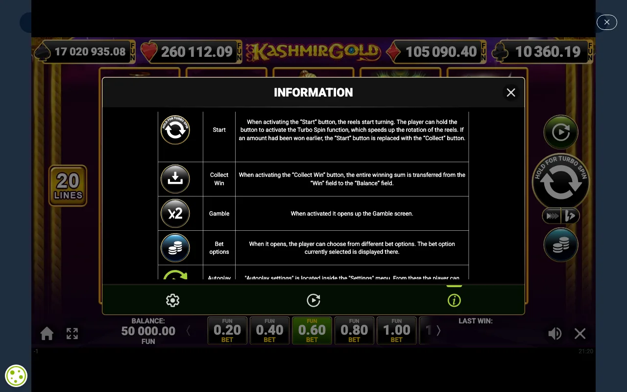Game rules, page 6 — Kashmir Gold