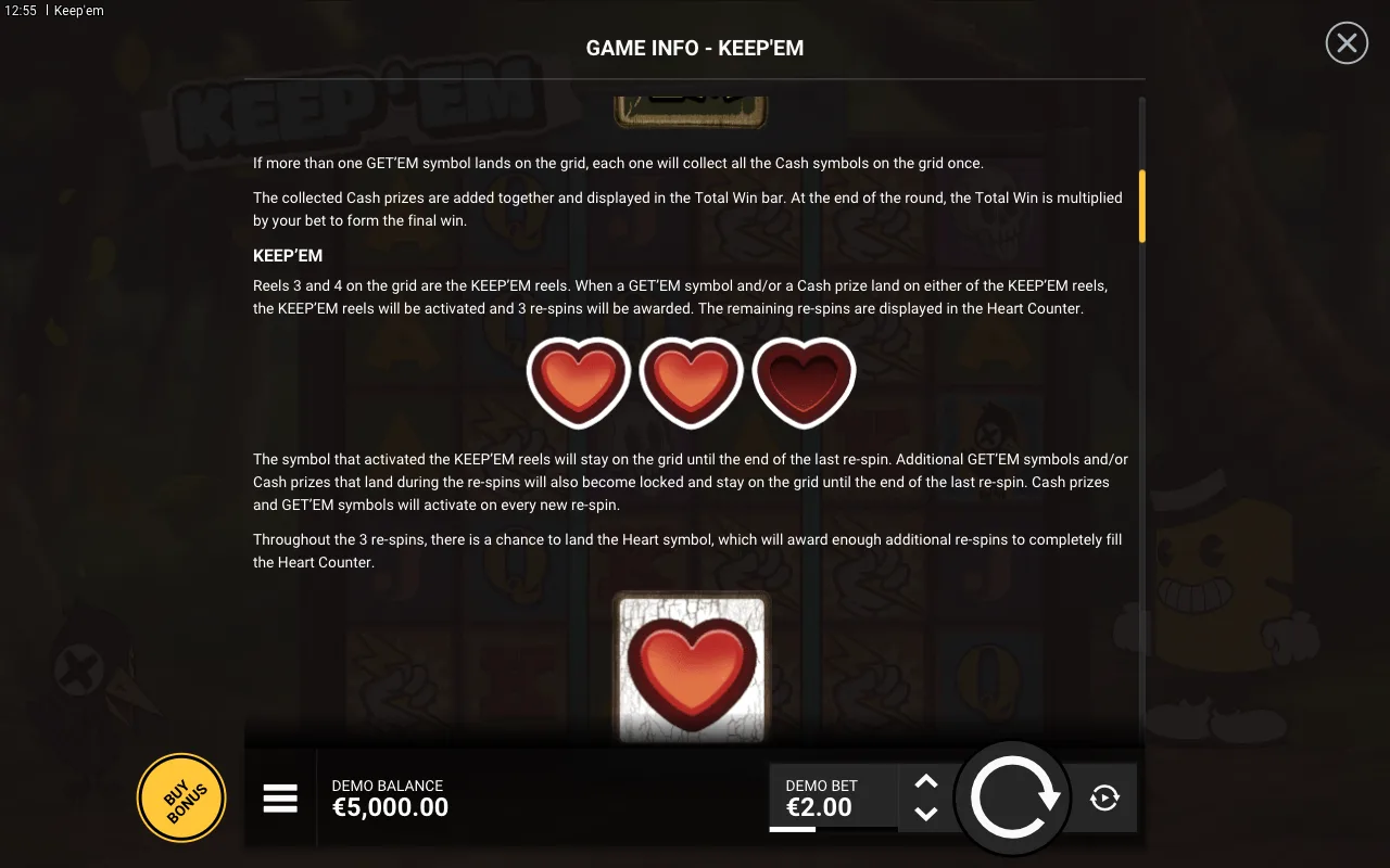Game rules, page 2 — Keep'em