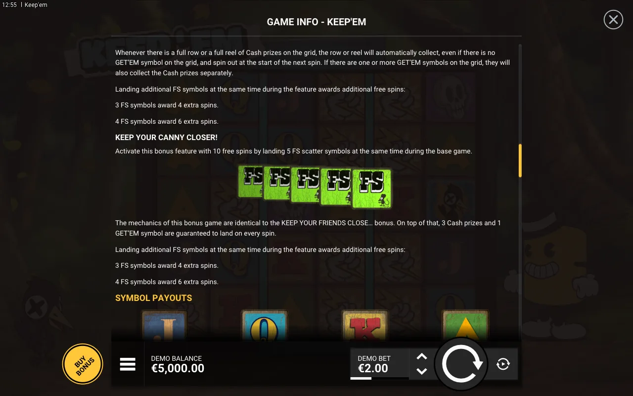 Game rules, page 4 — Keep'em