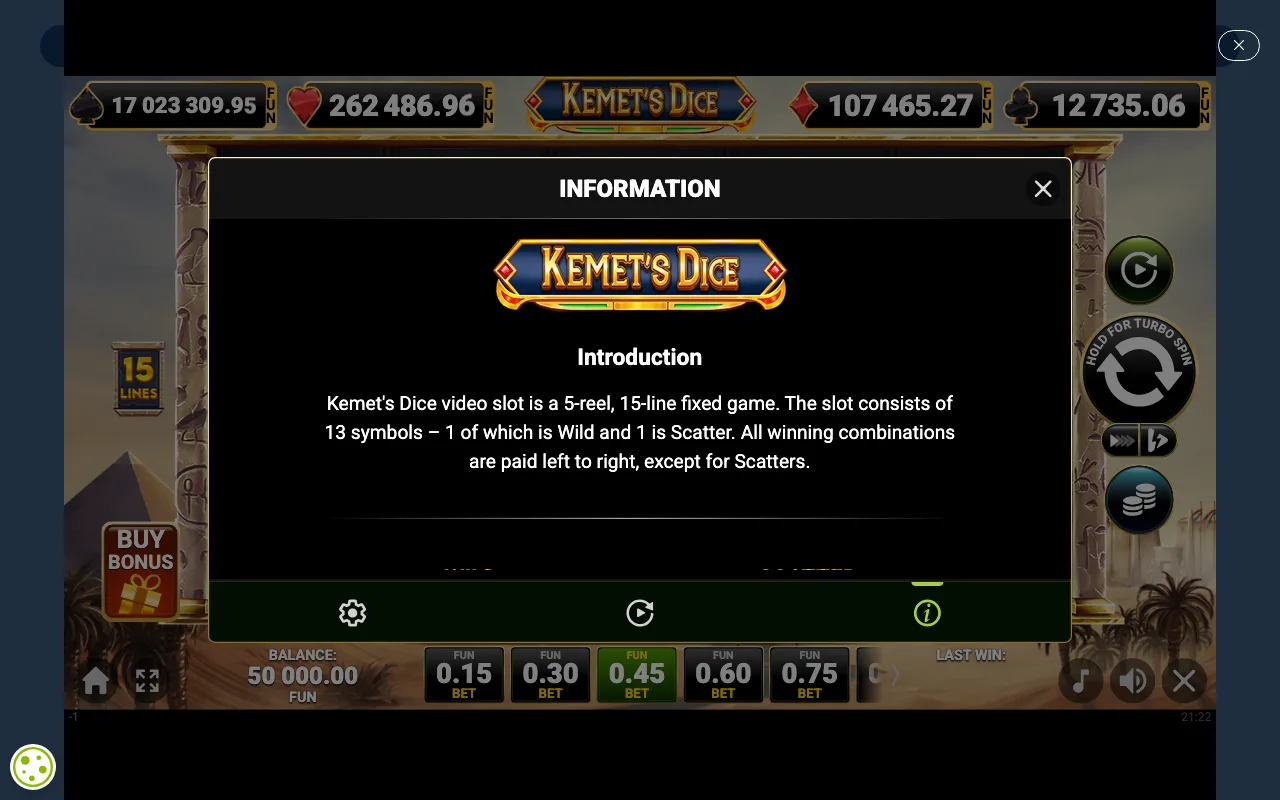 Game rules, page 1 — Kemets Dice
