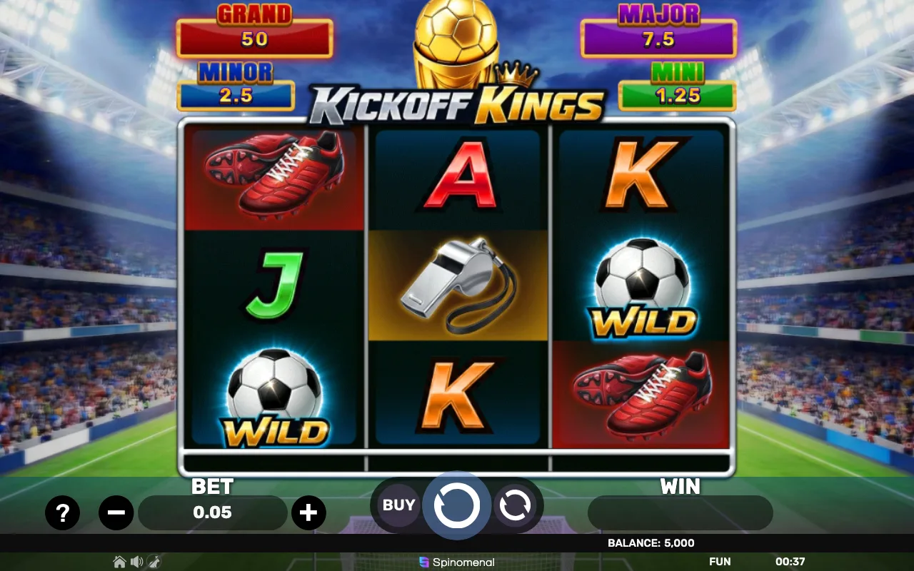 The base game — Kickoff Kings Holdhit 3x3