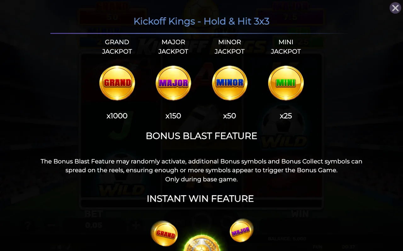 Jackpot jackpot jackpot jackpot — Kickoff Kings Holdhit 3x3