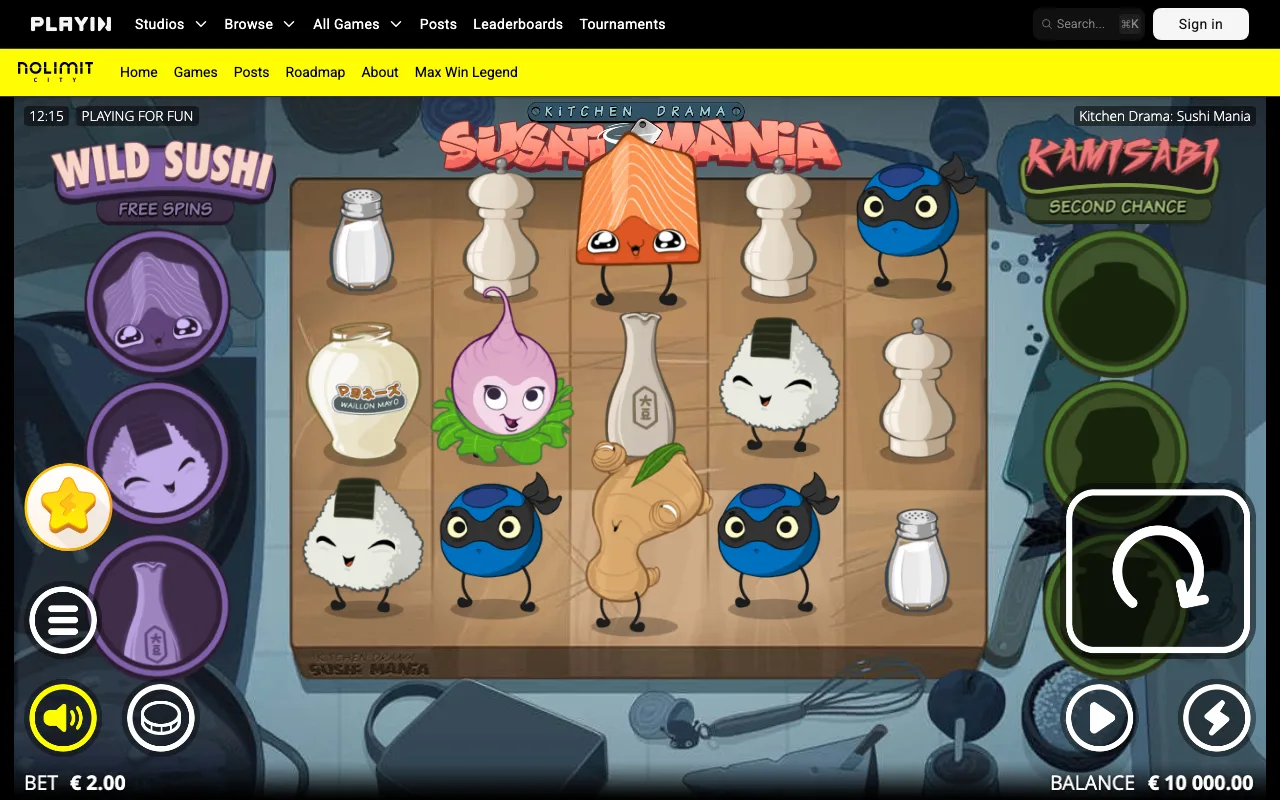 The base game — Kitchen Drama: Sushi Mania