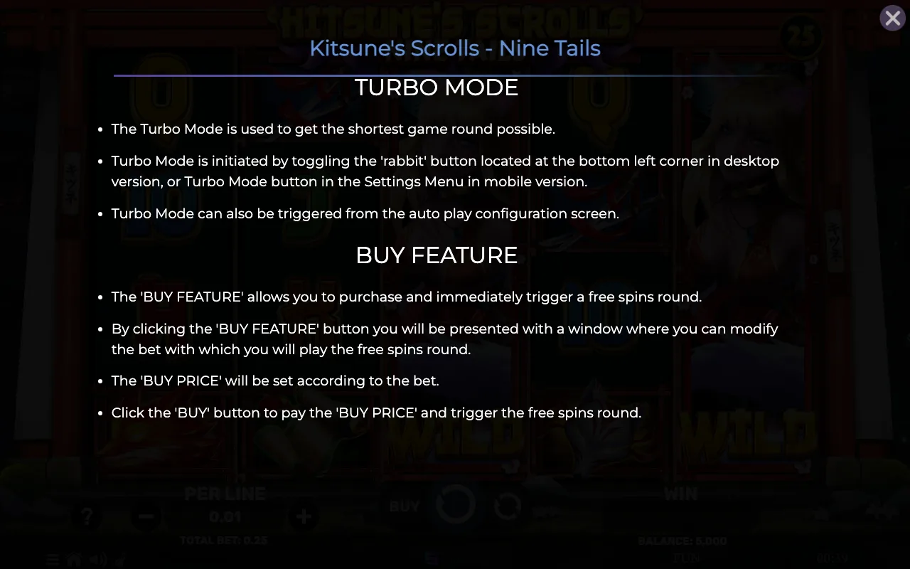 Game rules, page 8 — Kitsunes Scrolls Nine Tails