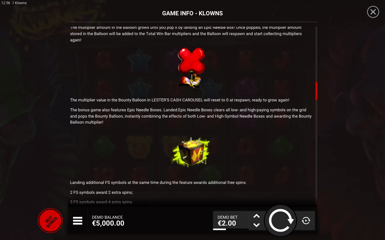 Game rules, page 4 — Klowns