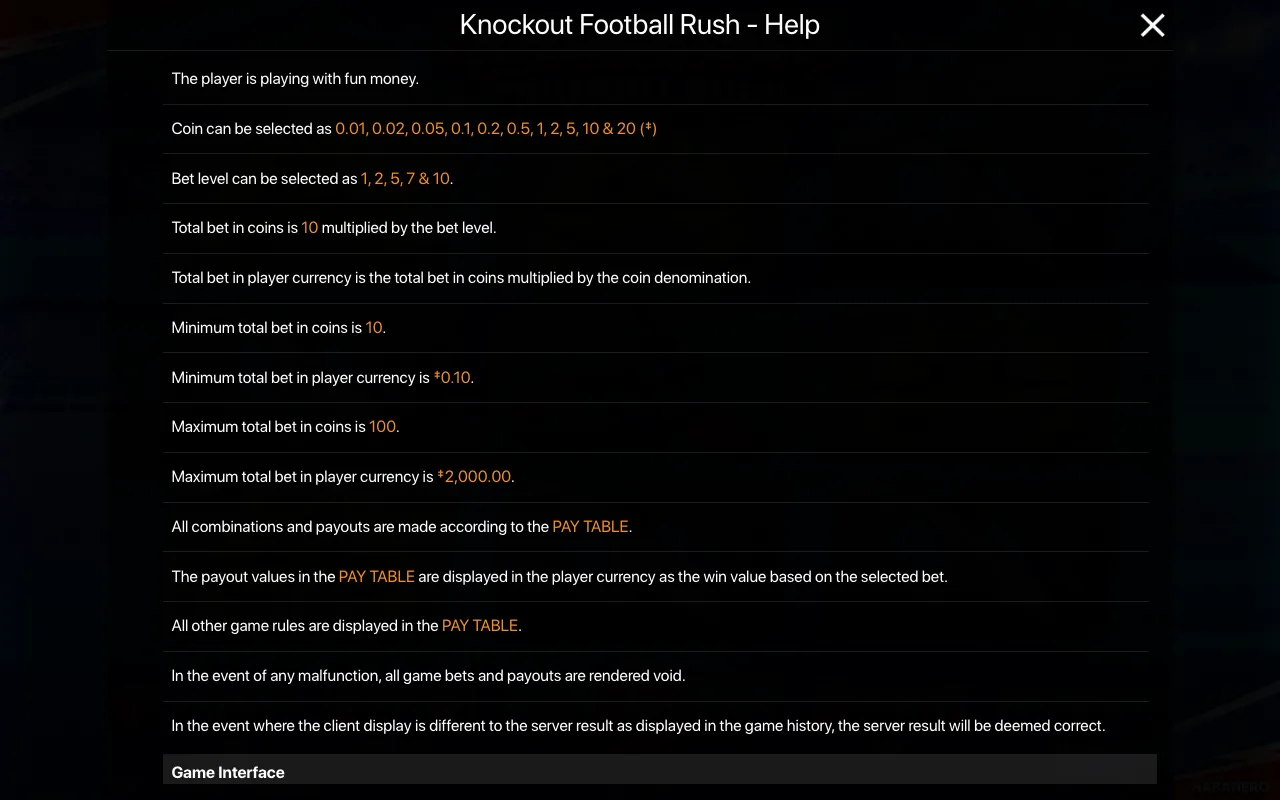 Spielregeln, Seite 1 — Knockout Football Rush