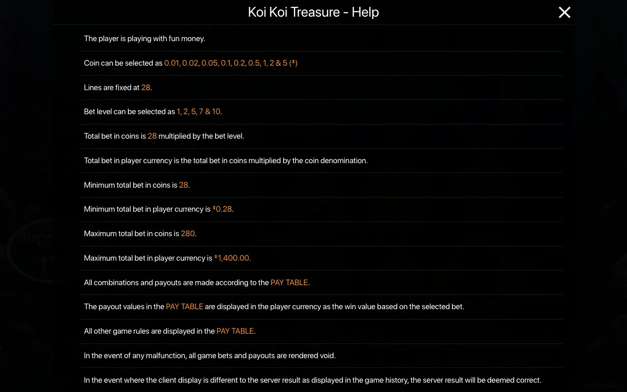 Spielregeln, Seite 1 — Koi Koi Treasure