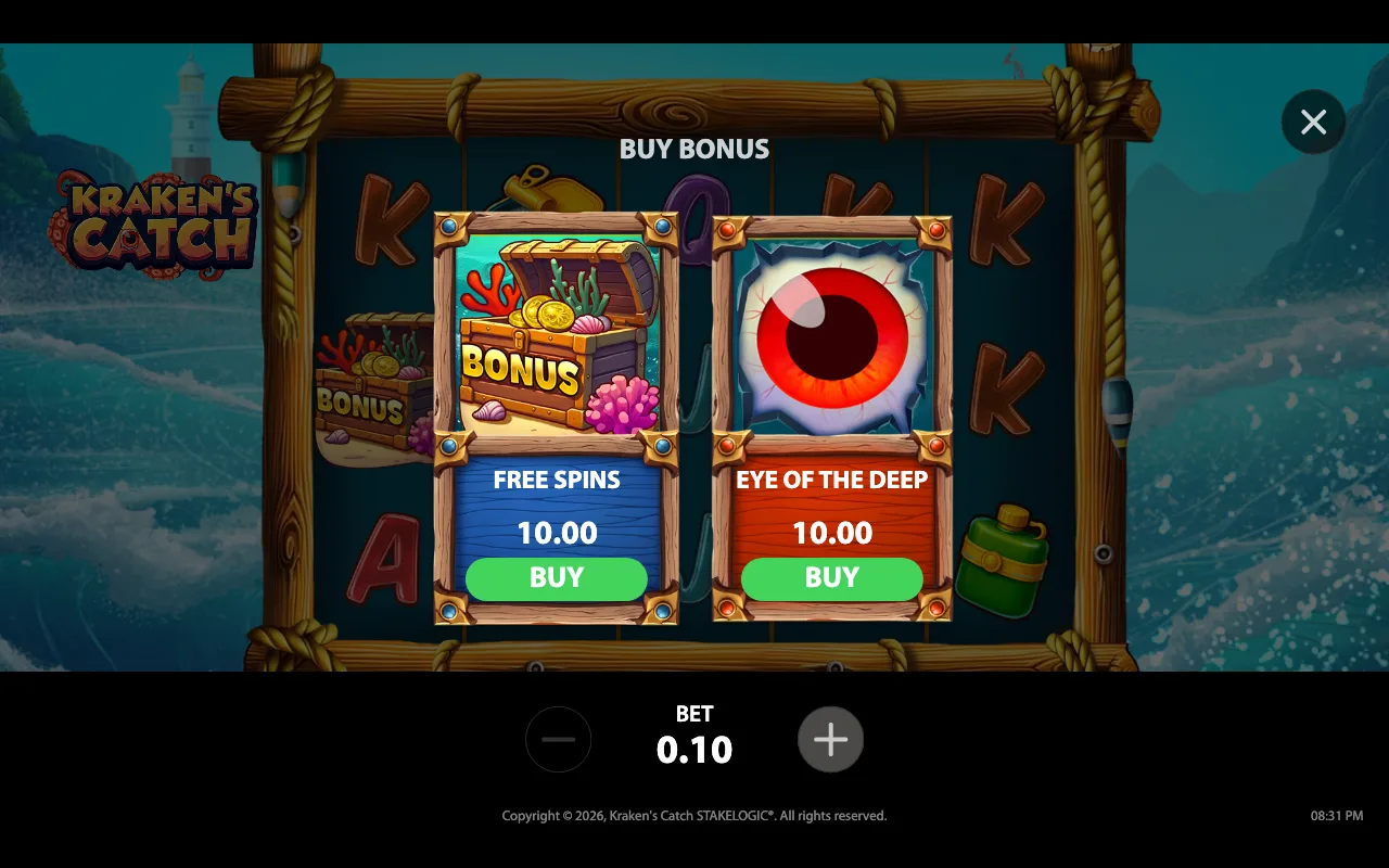 Buying the feature — Krakens Catch