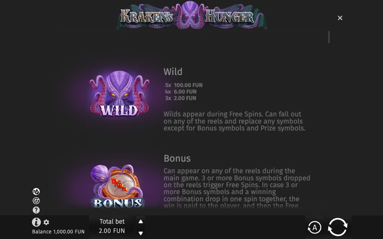 Game rules, page 1 — Kraken's Hunger