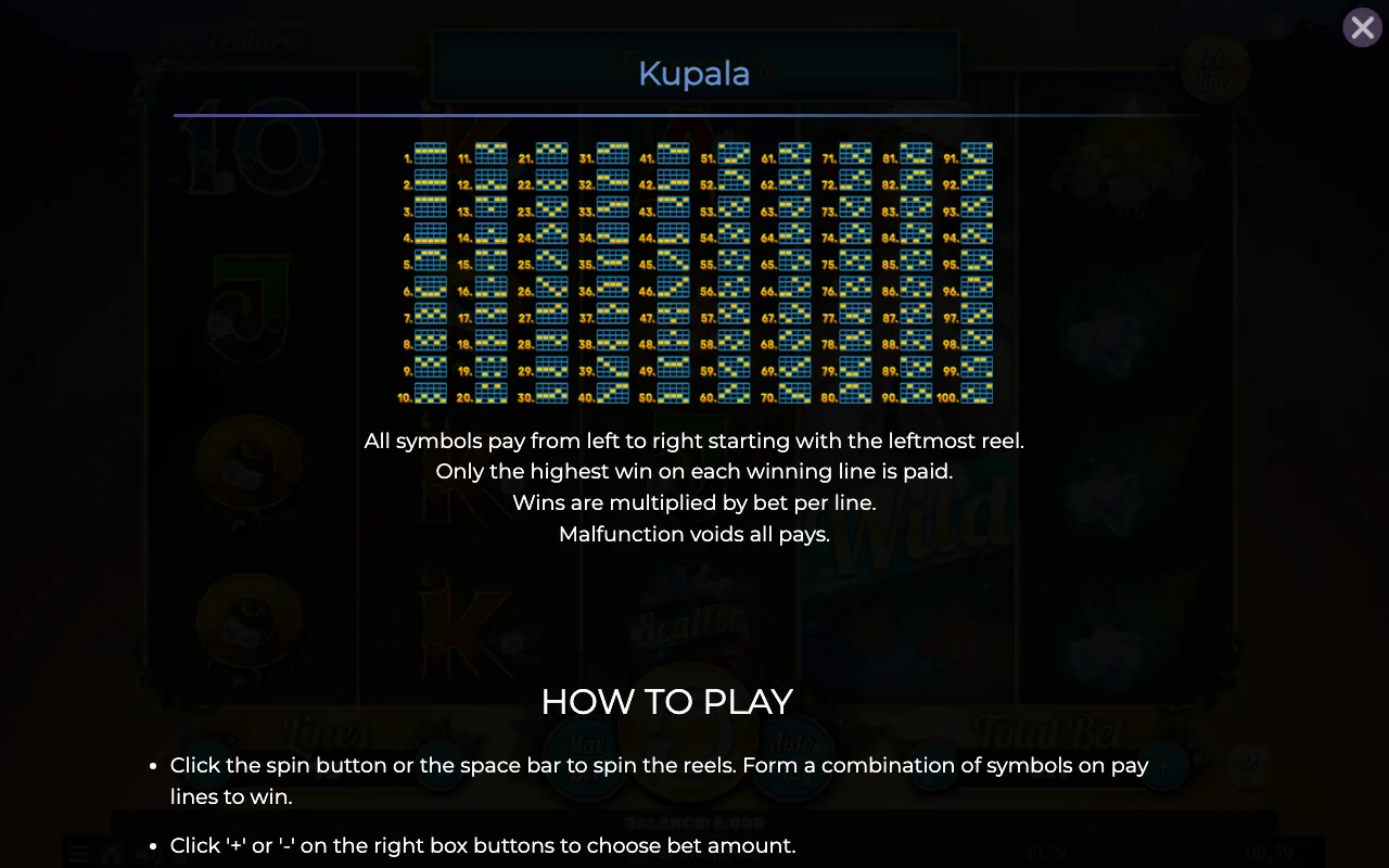 Game rules, page 3 — Kupala