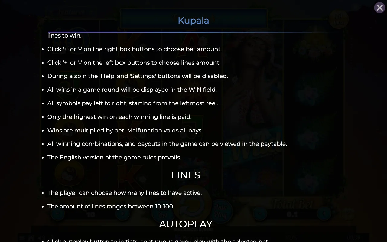 Game rules, page 4 — Kupala