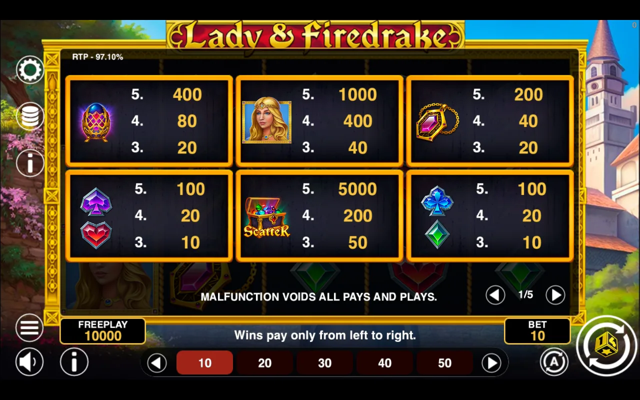 Game rules, page 1 — Lady Firedrake
