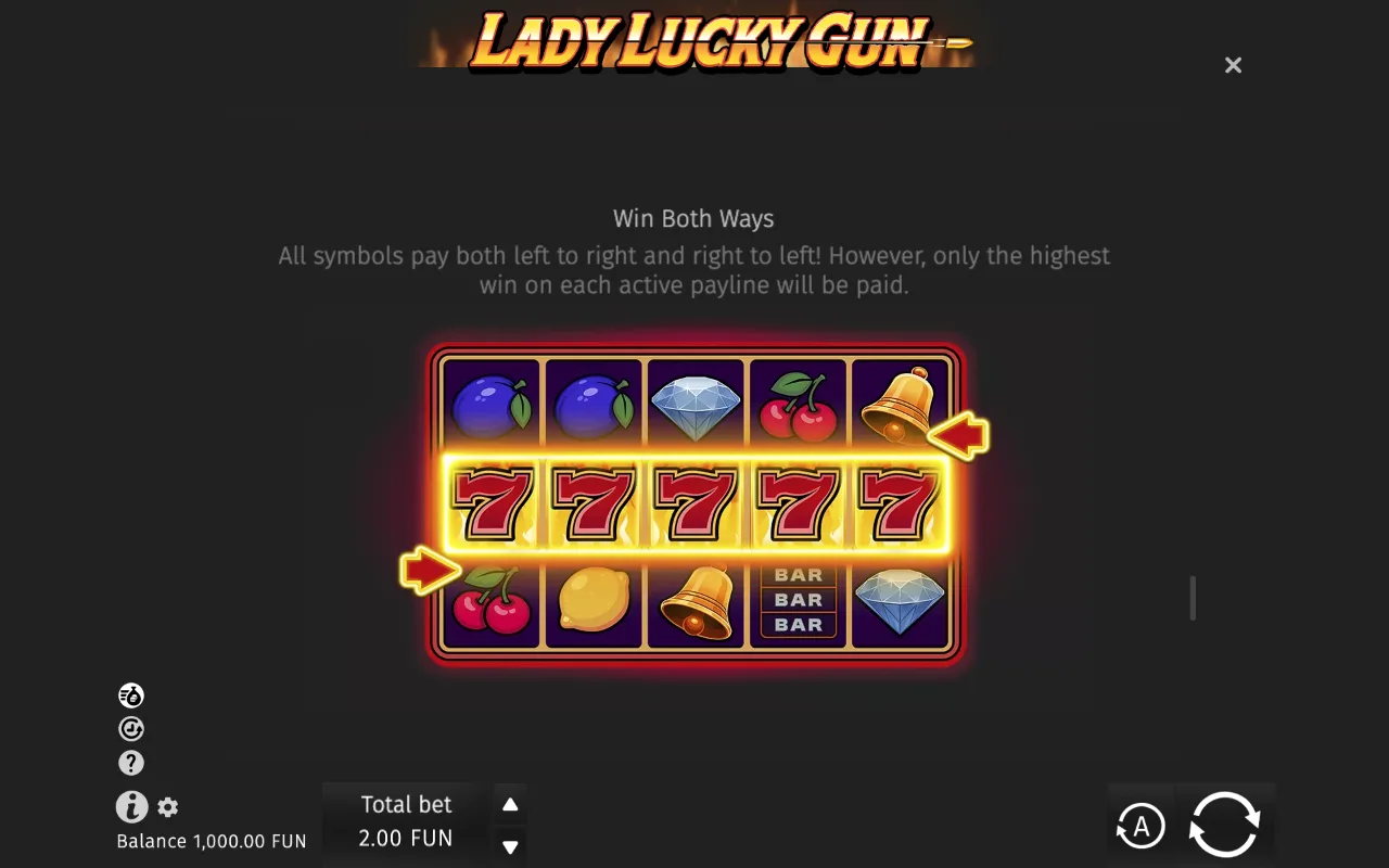 Game rules, page 5 — Lady Lucky Gun