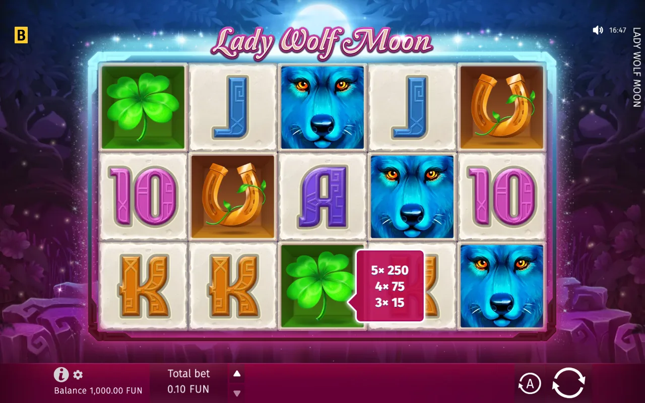 The base game — Lady Wolf Moon